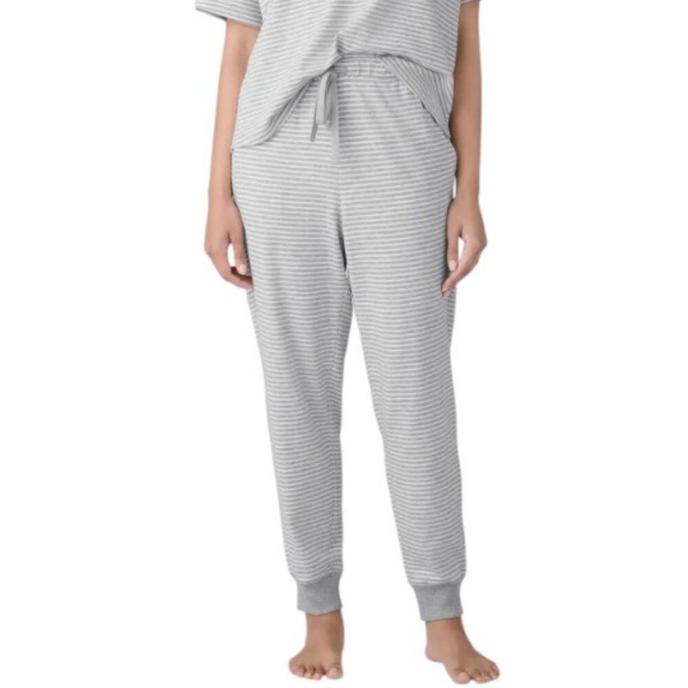 Mikk Lounge grey thin striped jogger pants size S/P